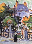 Samuel John Peploe The Luxembourg Gardens oil on canvas